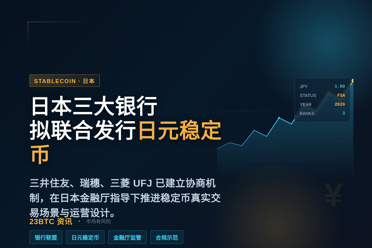 日本三大银行计划联合发行日元稳定币插图1 日本三大银行计划联合发行日元稳定币