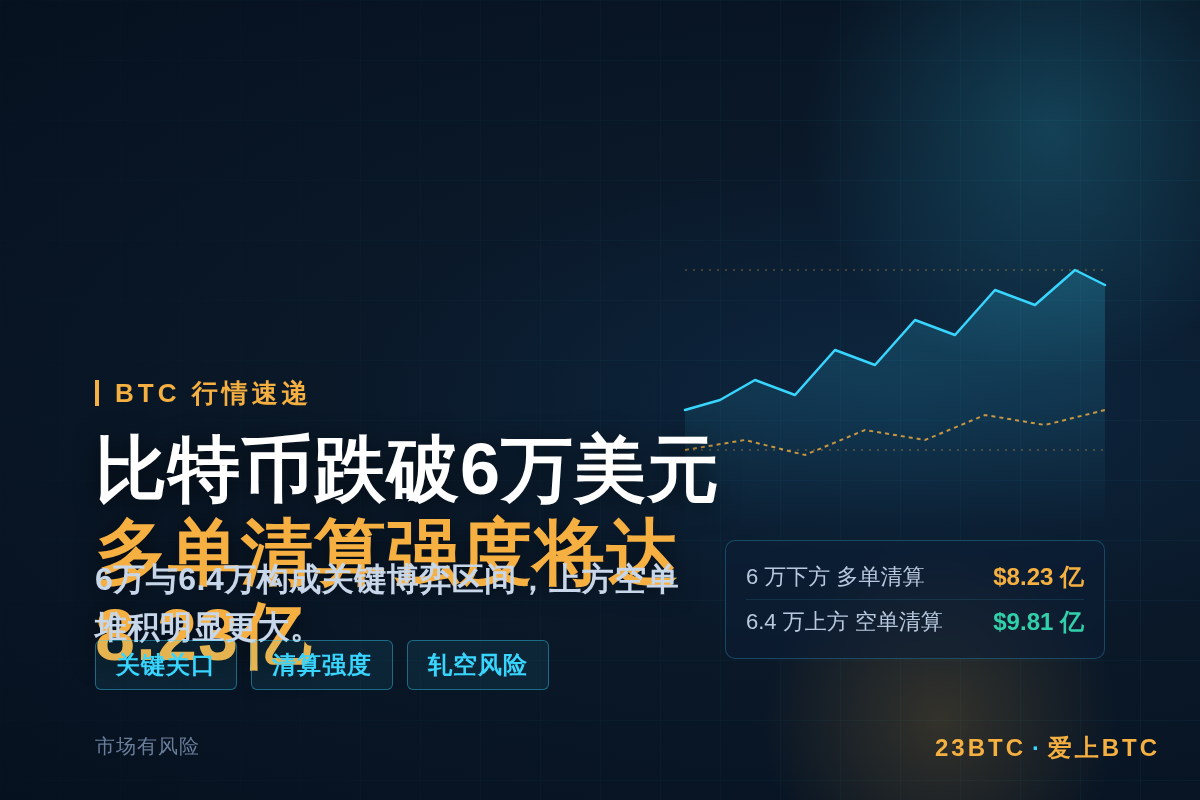 比特币跌破6万美元,多单清算强度将达8.23亿插图1 比特币跌破6万美元,多单清算强度将达8.23亿
