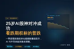 25岁AI股神对冲成功，看跌期权股普跌