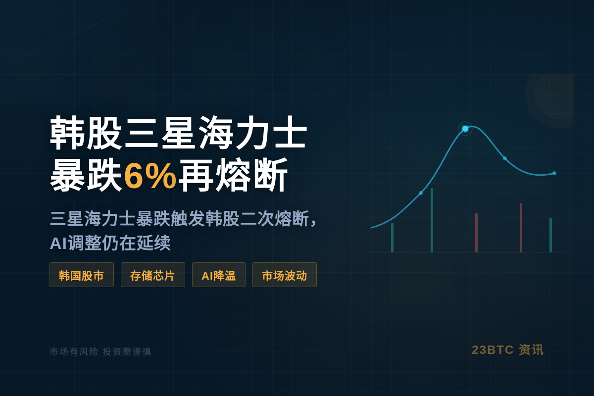 韩股三星海力士暴跌6%再熔断插图1 韩股三星海力士暴跌6%再熔断