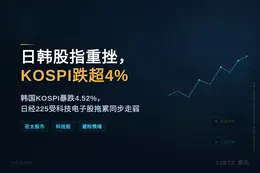 日韩股指重挫，KOSPI跌超4%