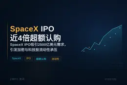 SpaceX IPO接近4倍超额认购，或挤压加密与科技股流动