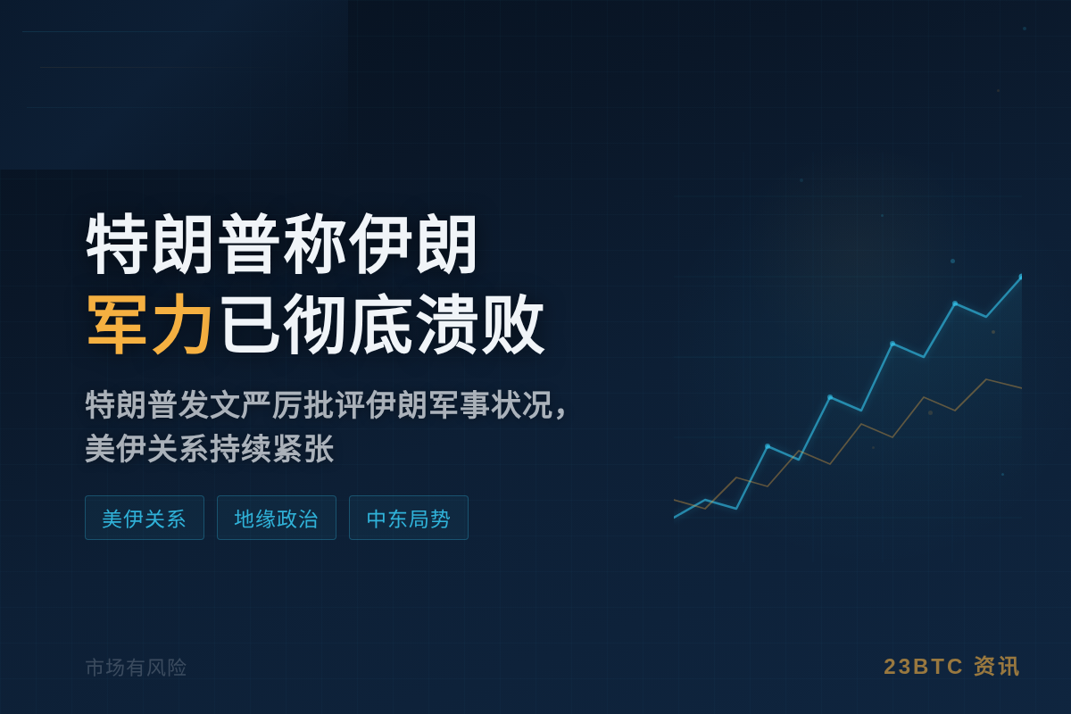 特朗普称伊朗军力已彻底溃败插图1 特朗普称伊朗军力已彻底溃败