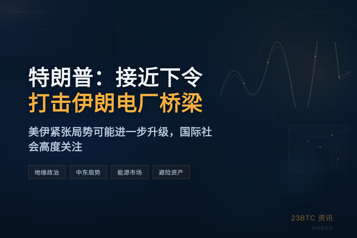特朗普:接近下令打击伊朗电厂桥梁插图1 特朗普:接近下令打击伊朗电厂桥梁