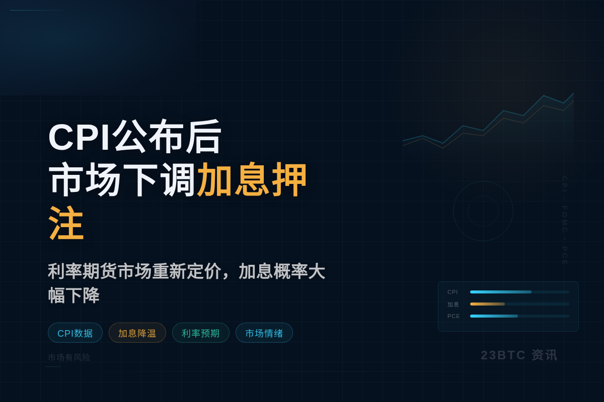 CPI公布后市场下调加息押注插图1 CPI公布后市场下调加息押注
