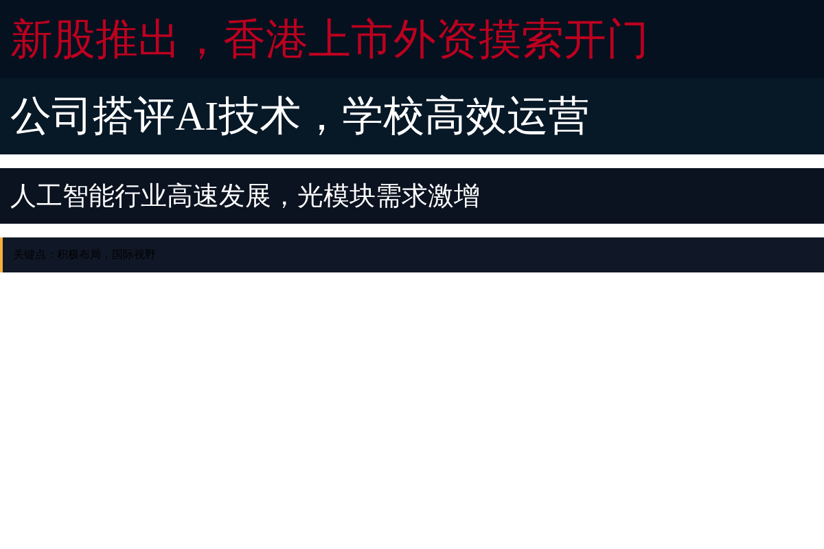 新股推出,香港上市外资摸索开门插图1 新股推出,香港上市外资摸索开门