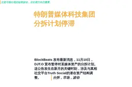 特朗普媒体科技集团分拆计划停滞