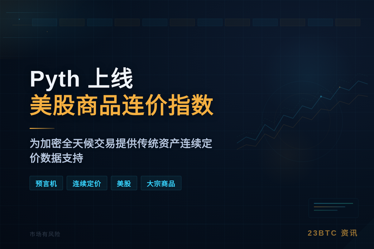 Pyth 上线美股商品连价指数插图1 Pyth 上线美股商品连价指数