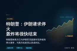 特朗普：伊朗请求停火，轰炸将很快结束