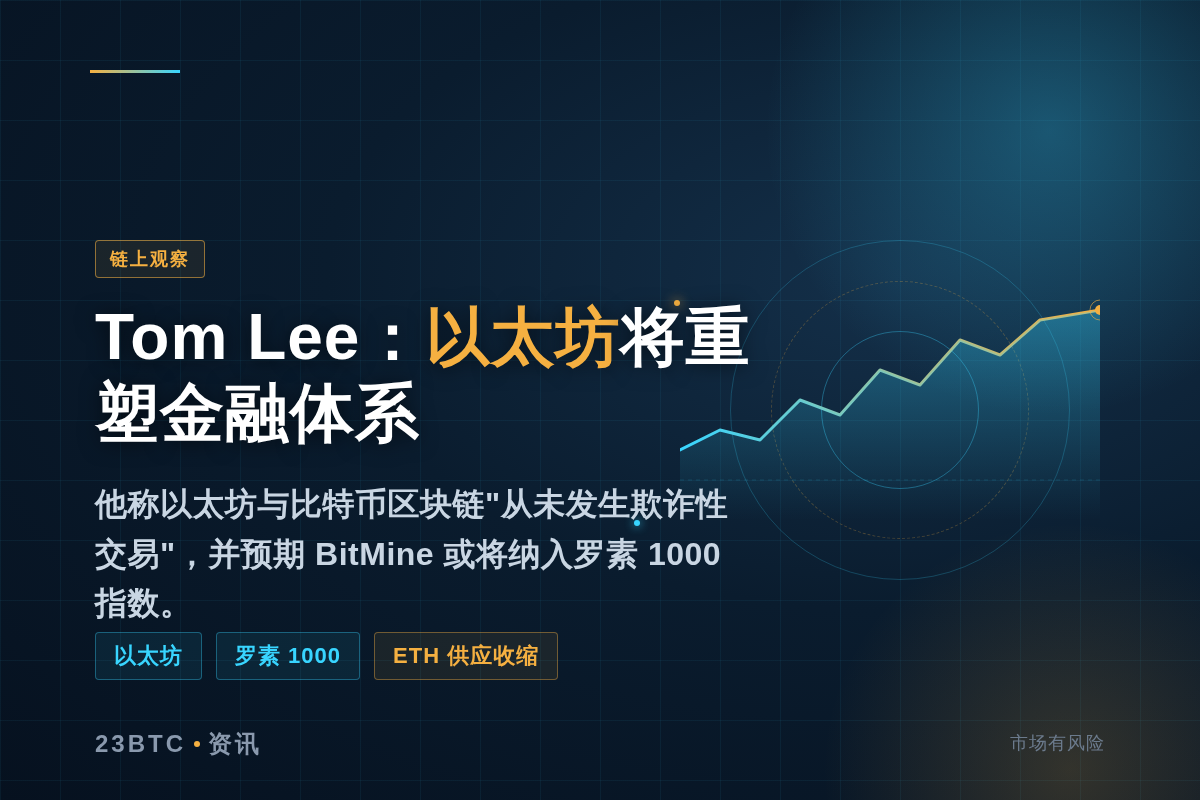 比特币鲸鱼Tom Lee:以太坊将重塑金融体系插图1 比特币鲸鱼Tom Lee:以太坊将重塑金融体系