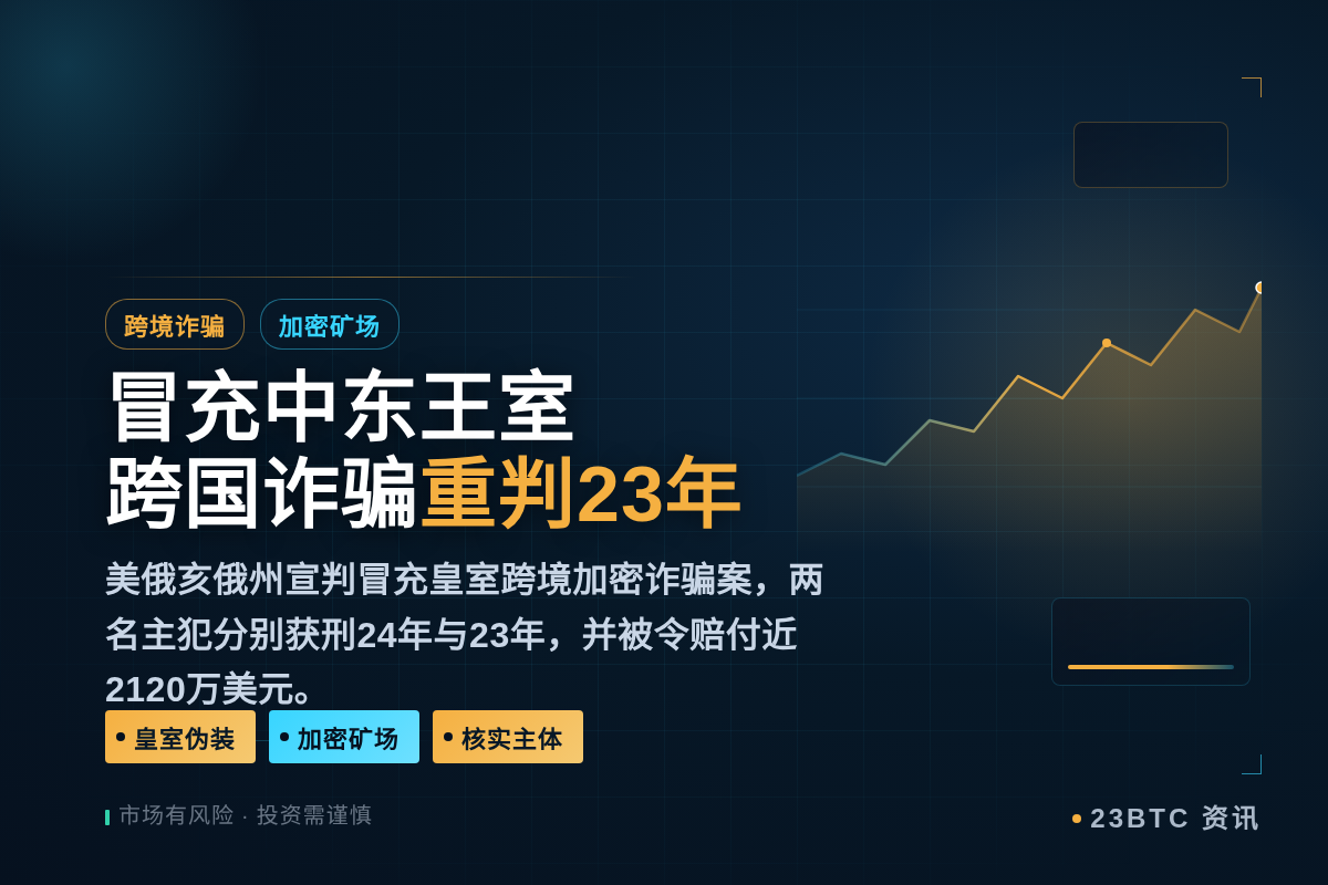 冒充中东王室跨国诈骗，两主犯重判23年