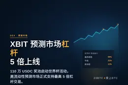 XBIT DEX预测市场杠杆，110万USDC奖池