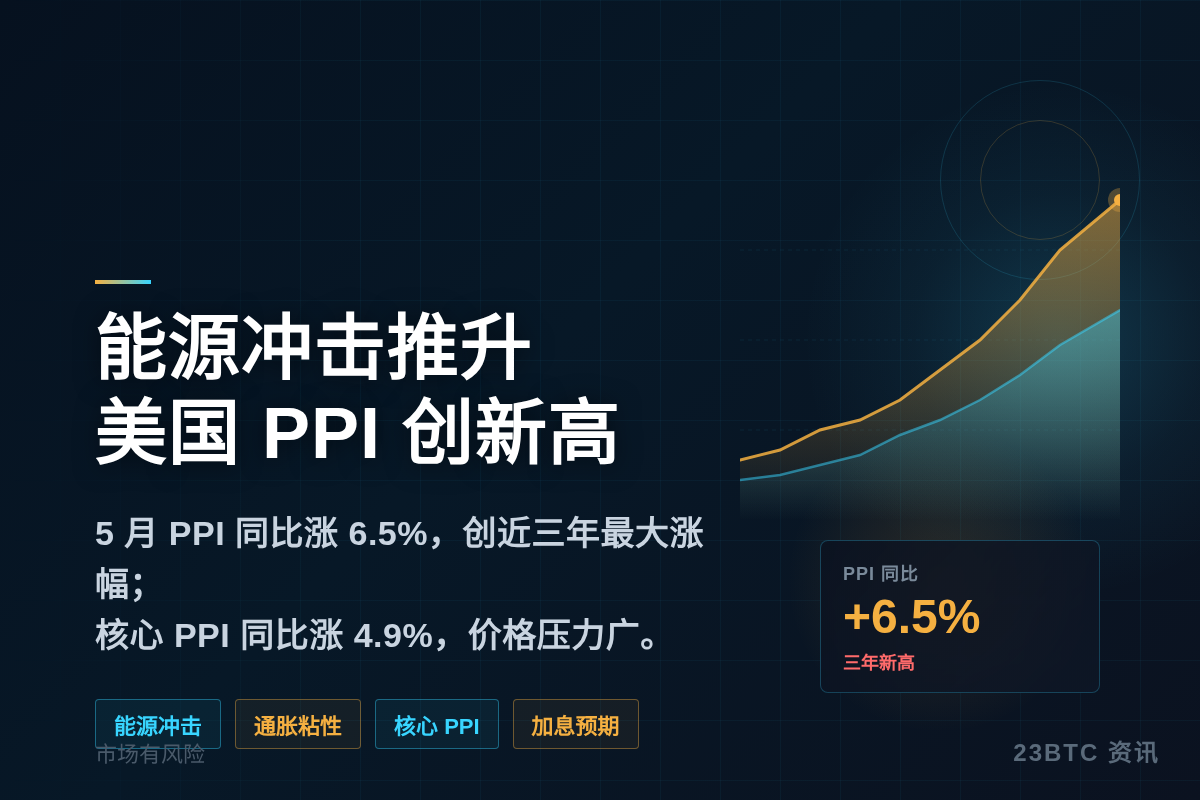 能源冲击推升美国5月PPI创三年新高插图1 能源冲击推升美国5月PPI创三年新高