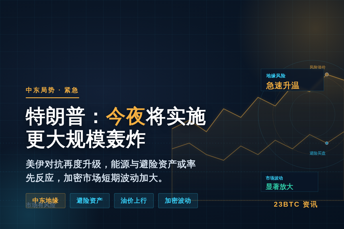 特朗普：今夜将实施更大规模轰炸
