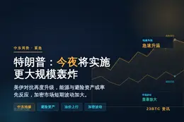 特朗普：今夜将实施更大规模轰炸