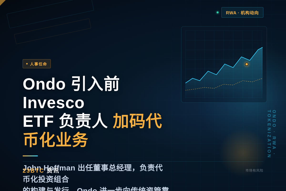 Ondo聘请前Invesco ETF负责人领导代币化业务