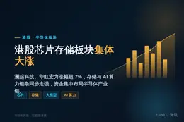 港股芯片存储板块集体大涨，澜起科技、华虹宏力涨幅超7%
