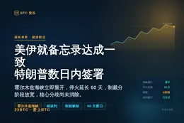 美伊已就备忘录文本达成一致，特朗普预计数日内签署