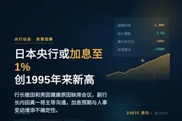 日本央行下周或加息至1%，创1995年来新高