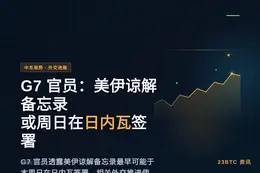 G7官员：美伊谅解备忘录或周日在日内瓦签署