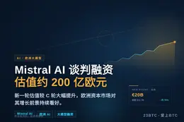 Mistral AI谈判融资，估值约200亿欧元