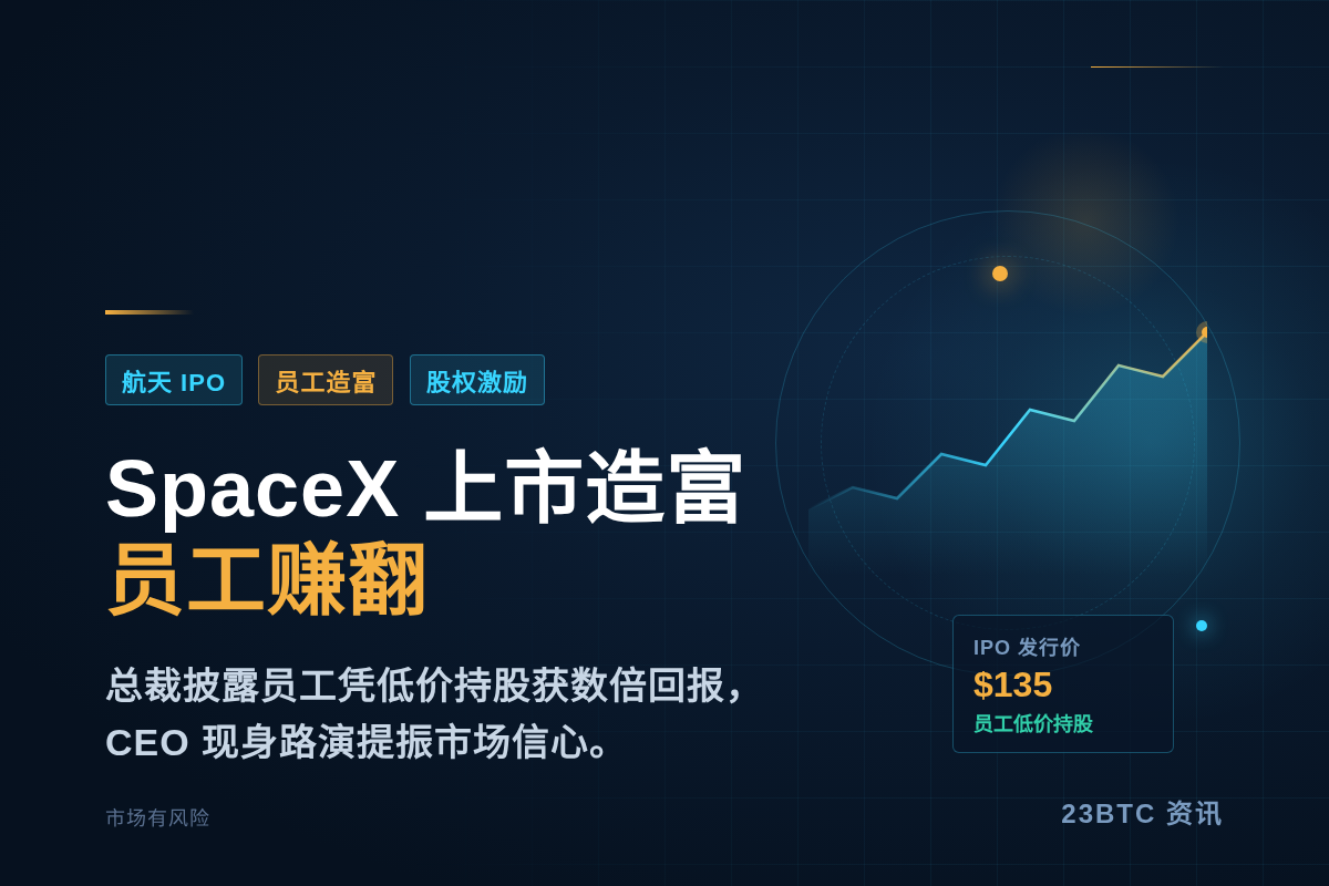 SpaceX 上市造富，员工赚翻
