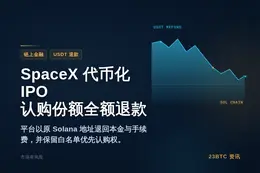 Bitget Wallet公告：SpaceX代币化IPO股票