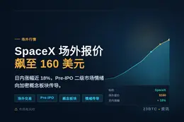 SpaceX股价飙至160美元，日内涨幅近18%
