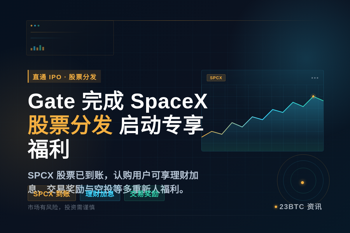 Gate完成SpaceX IPO股票分发，认购用户专享福利活