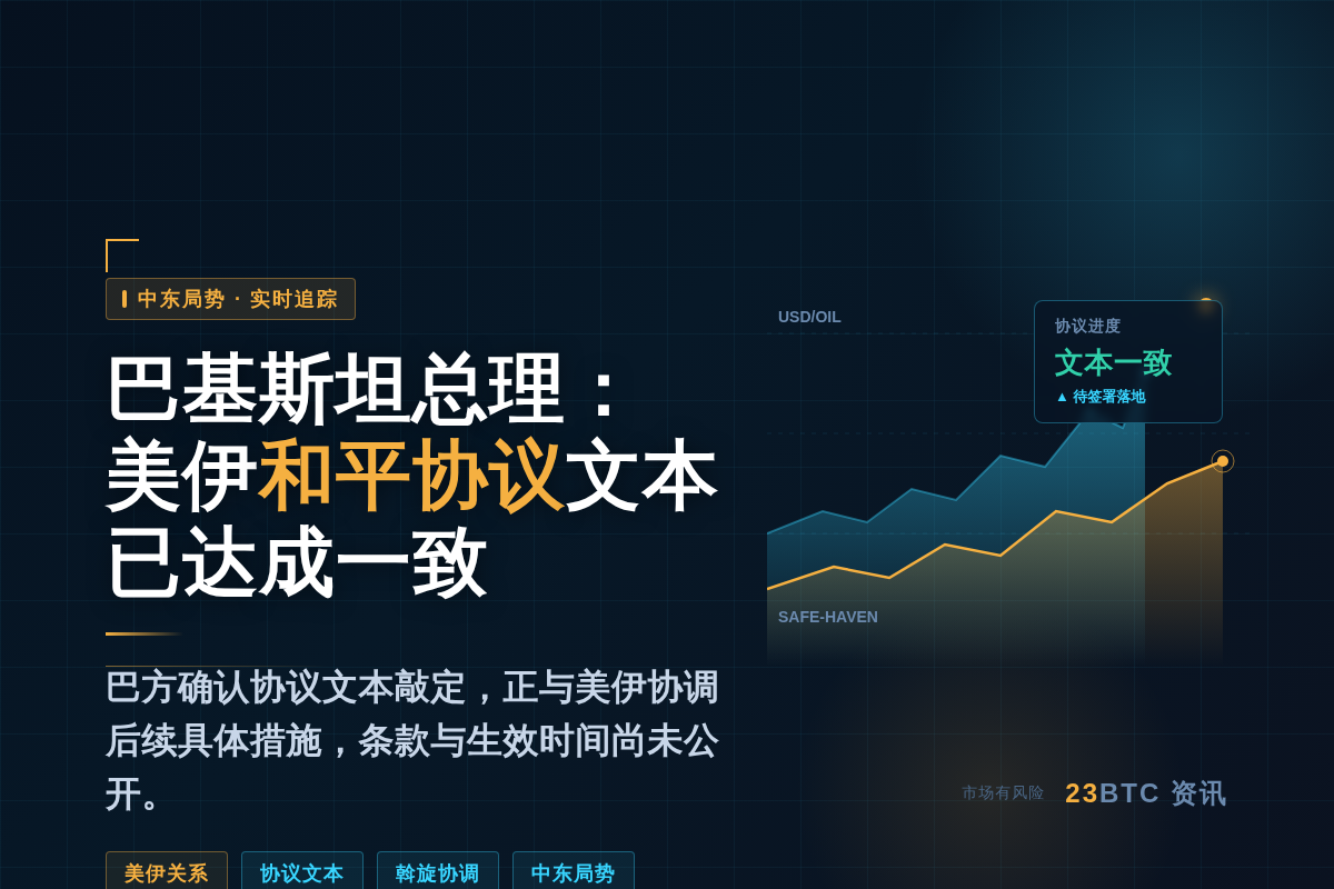 巴基斯坦总理：美伊和平协议文本已达成一致
