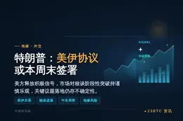 特朗普：美伊协议或本周末签署