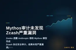 Zcash创始人：Mythos审计未发现严重漏洞