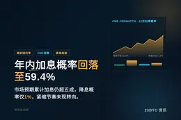 美联储年内加息概率回落至59.4%