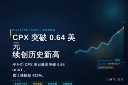 CPX突破0.64美元创新高