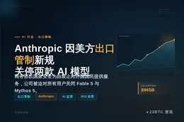 Anthropic因美国出口管制新规关闭两款AI模型