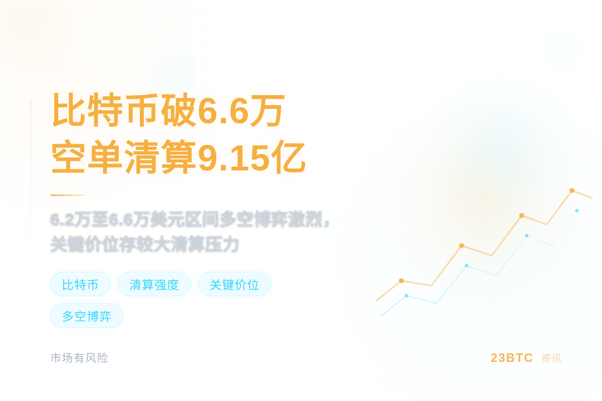比特币破6.6万,空单清算9.15亿插图1 比特币破6.6万,空单清算9.15亿