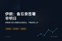 伊朗：备忘录签署非明日
