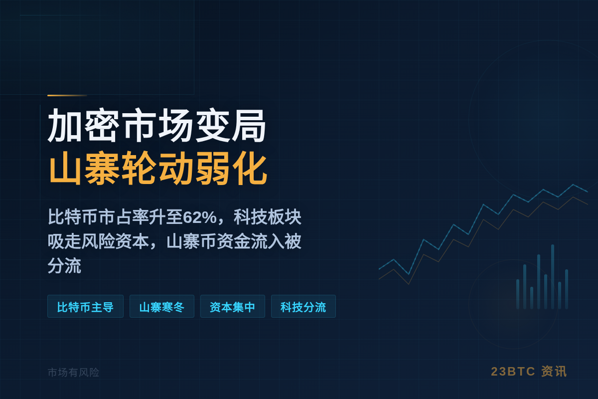 加密市场变局:山寨轮动弱化,资本集中插图1 加密市场变局:山寨轮动弱化,资本集中