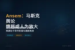 Ansem：马斯克万亿富豪舆论愤怒或人为放大