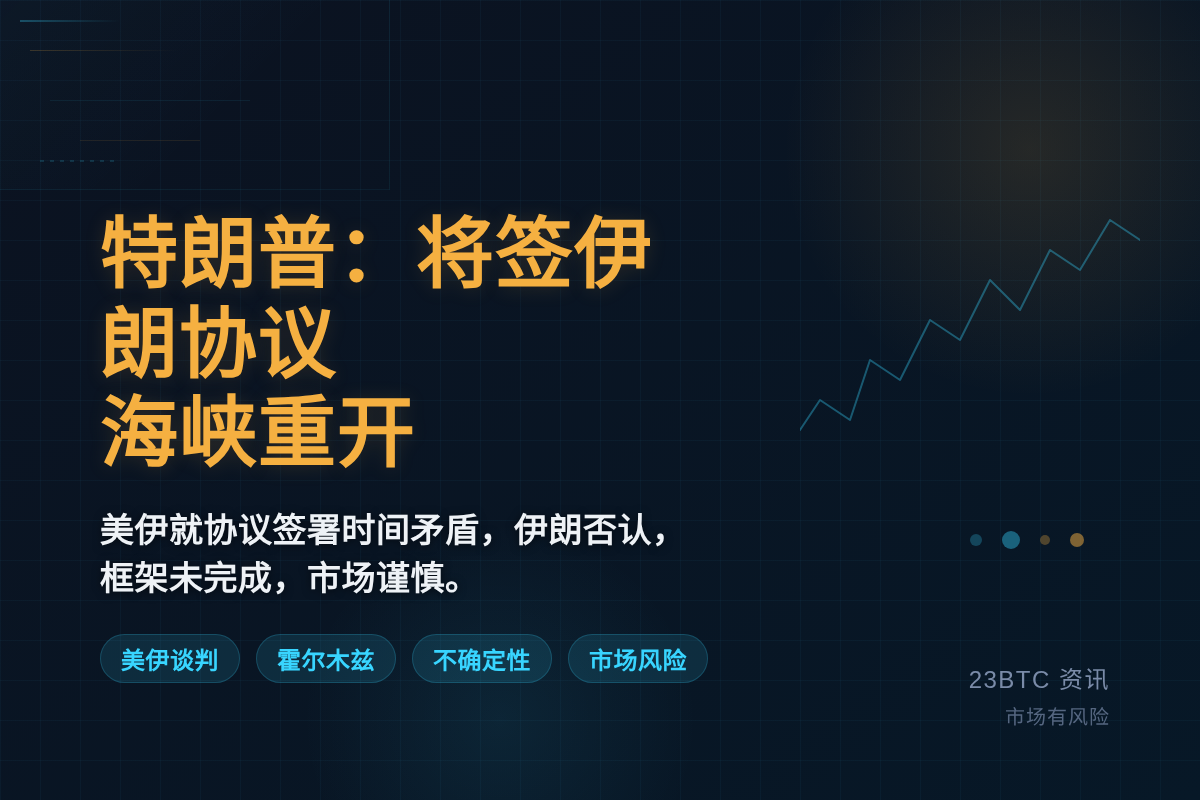特朗普:周日签伊朗协议,海峡重开插图 特朗普:周日签伊朗协议,海峡重开