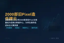 2000部旧Pixel造低碳云