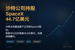沙特公司持股SpaceX 44.7亿美元