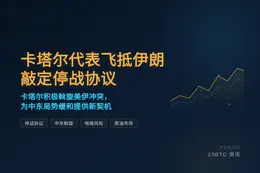 卡塔尔代表飞抵伊朗敲定停战协议
