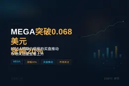 MEGA突破0.068美元，涨幅20%