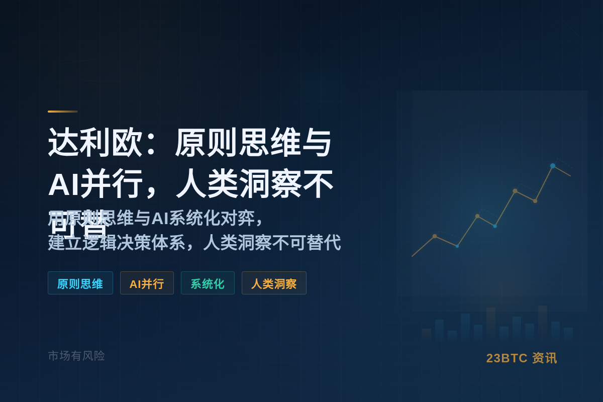 达利欧:原则思维与AI并行,人类洞察不可替插图1 达利欧:原则思维与AI并行,人类洞察不可替