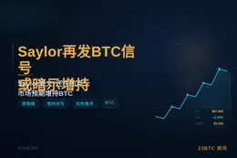 Saylor再发BTC信号或暗示增持