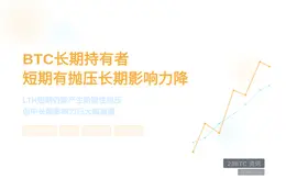 BTC长期持有者短期有抛压长期影响力降