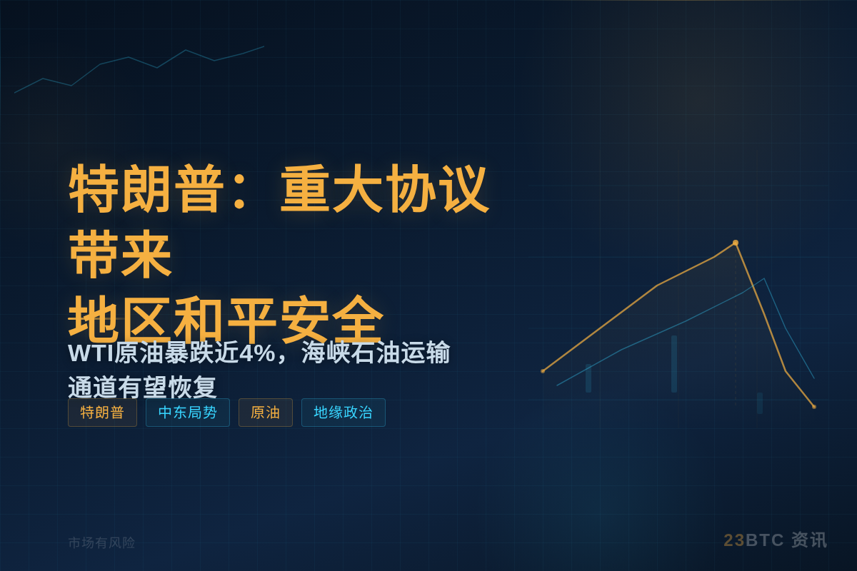 特朗普:重大协议带来地区和平安全插图1 特朗普:重大协议带来地区和平安全
