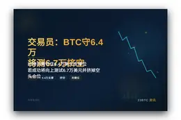 交易员：BTC守6.4万将测6.7万挤空