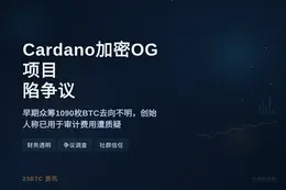 Cardano 加密OG项目陷争议
